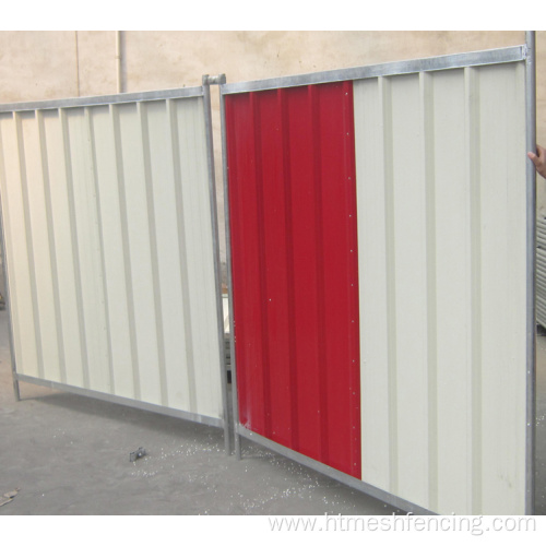 Temporary Corrugate Coloband Panel Fence Construction Hoarding Panels Steelwall High Quality